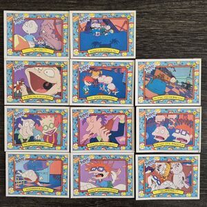 Vintage 1993 Nickelodeon Nicktoons Rugrats Topps Trading Cards Lot (11pcs)
